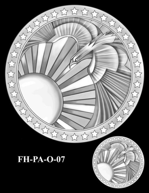 Fallen Heroes Flight 93 Medal Design Candidate FH-PA-O-07