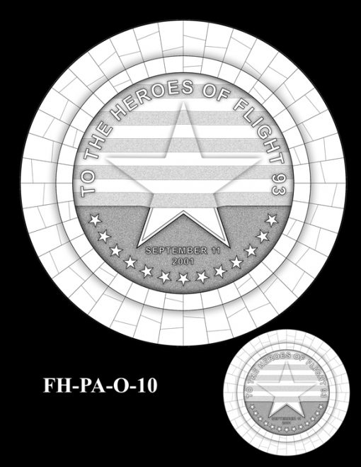 Fallen Heroes Flight 93 Medal Design Candidate FH-PA-O-10