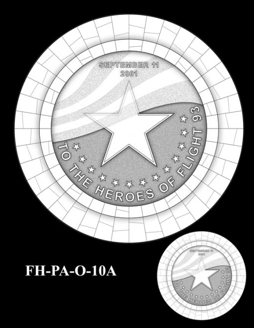 Fallen Heroes Flight 93 Medal Design Candidate FH-PA-O-10A