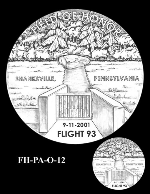 Fallen Heroes Flight 93 Medal Design Candidate FH-PA-O-12