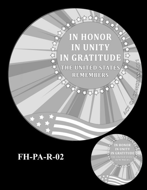 Fallen Heroes Flight 93 Medal Design Candidate FH-PA-R-02