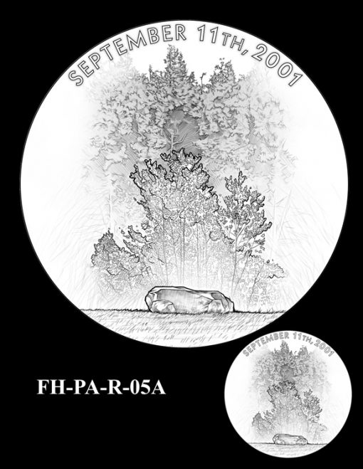 Fallen Heroes Flight 93 Medal Design Candidate FH-PA-R-05A