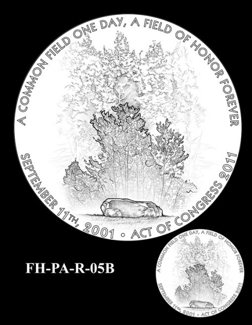 Fallen Heroes Flight 93 Medal Design Candidate FH-PA-R-05B