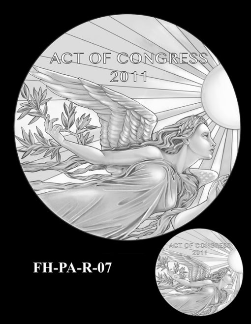 Fallen Heroes Flight 93 Medal Design Candidate FH-PA-R-07