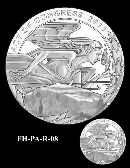 Fallen Heroes Flight 93 Medal Design Candidate FH-PA-R-08