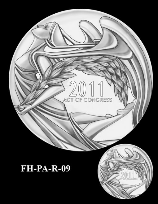 Fallen Heroes Flight 93 Medal Design Candidate FH-PA-R-09