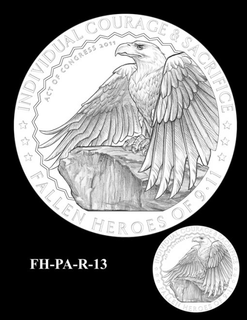Fallen Heroes Flight 93 Medal Design Candidate FH-PA-R-13