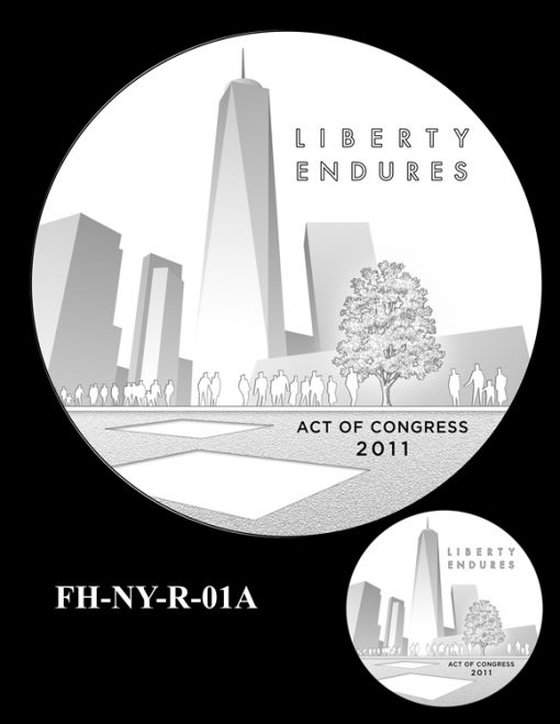 Fallen Heroes National September 11 Memorial and Museum Medal Design Candidate FH-NY-R-01A