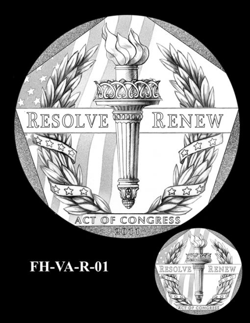 Fallen Heroes Pentagon Memorial Medal Design Candidate FH-VA-R-01