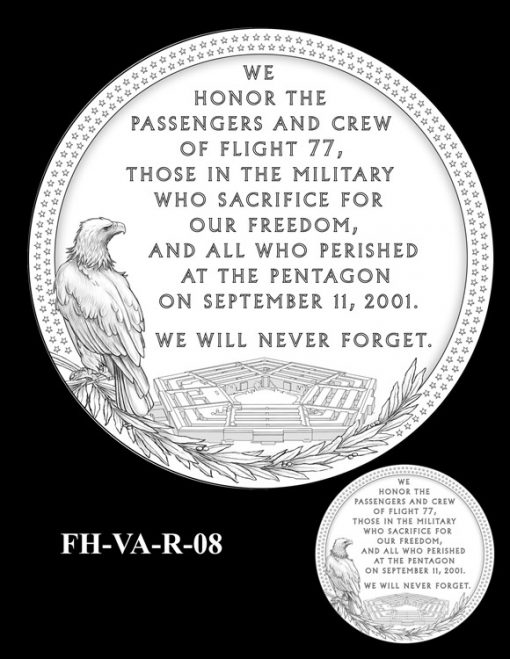 Fallen Heroes Pentagon Memorial Medal Design Candidate FH-VA-R-08