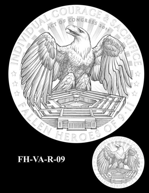 Fallen Heroes Pentagon Memorial Medal Design Candidate FH-VA-R-09