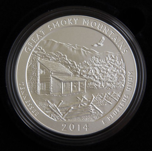 Photo of 2014-P Great Smoky Mountains Five Ounce Silver Coin