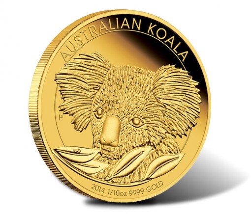 2014 Australian Koala Proof One-Tenth Gold Coin