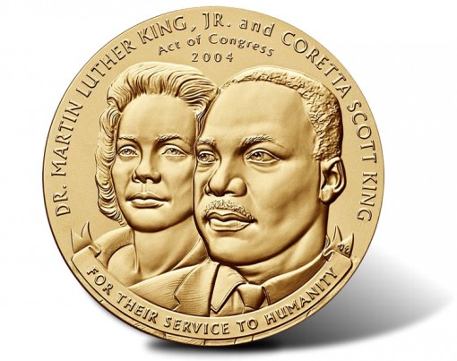 Martin Luther King, Jr. and Coretta Scott King Bronze Medal - Obverse