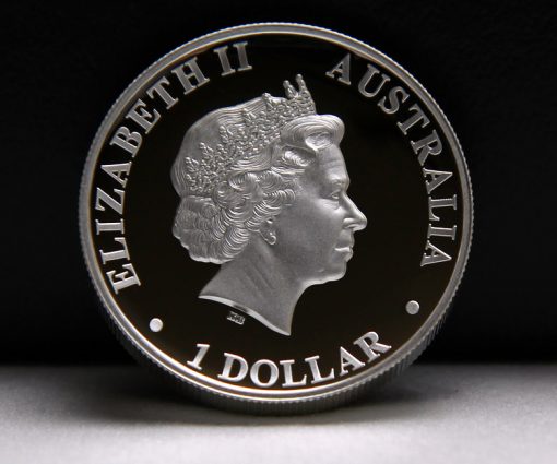 2014 Australian Kangaroo High Relief Silver Coin - Obverse