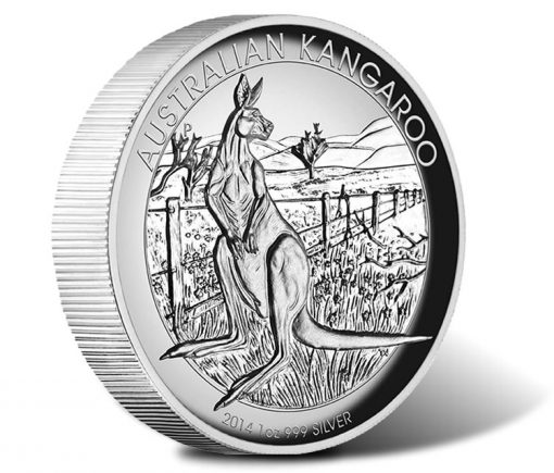 2014 Australian Kangaroo Silver Proof High Relief Coin