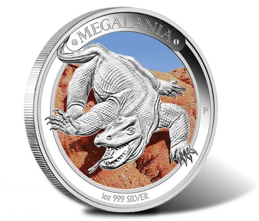 2014 Australian Megafauna Megalania Silver Proof Coin