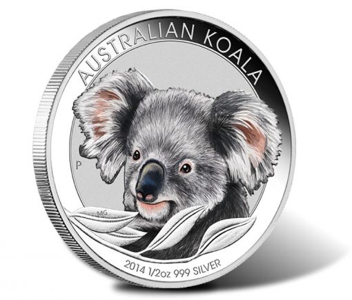 2014 Australian Outback Koala One Half Ounce Silver Coloured Coin