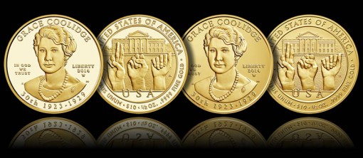 2014-W $10 Grace Coolidge First Spouse Gold Coins (Proof and Uncirculated)