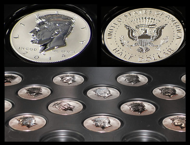 2 Coins *XF/AU NIFC *FREE SHIPPING 2013 P&D Kennedy Half Dollar Set