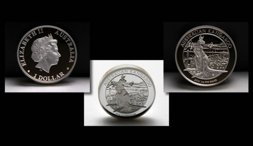 Photos of 2014 Australian Kangaroo High Relief Silver Coin