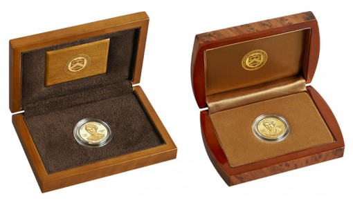 Presentation Cases for Proof and Uncirculated Grace Coolidge First Spouse Gold Coins