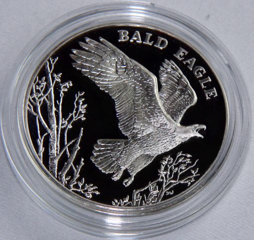 2003 Bald Eagle National Wildlife Refuge System Centennial Silver Medal - Reverse