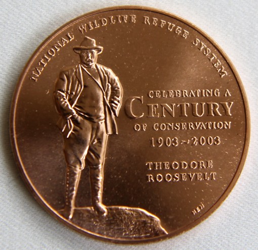 2013 Bald Eagle National Wildlife Refuge System Centennial Bronze Medal - Obverse