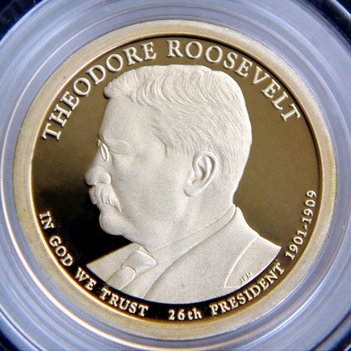 2013-S Proof Theodore Roosevelt Presidential $1 Coin - Obverse