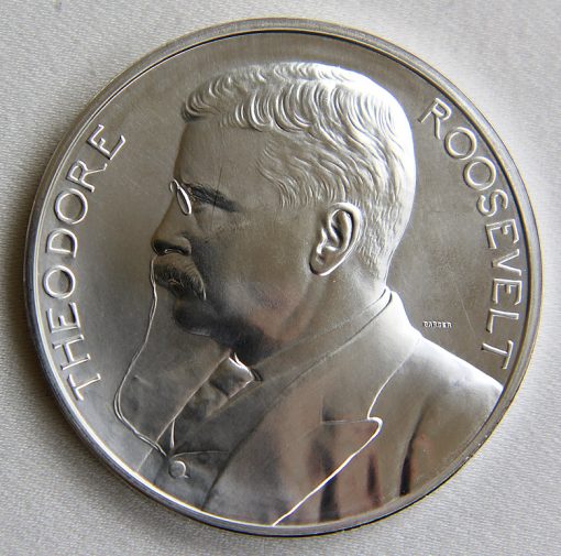 2013 Silver Theodore Roosevelt Presidential Medal - Obverse