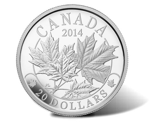 2014 Majestic Maple Leaves Silver Coin