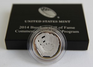 2014-S 50c Proof National Baseball Hall of Fame Commemorative Coin