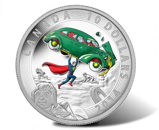 2014 $10 Superman 1/2 Oz Silver Proof Coin