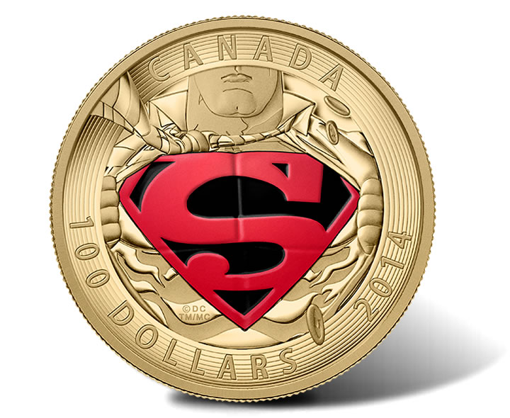 2014 $15.00 Fine Silver Coin from Canada SUPERMAN #419 Action Comics Box & COA 