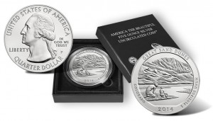 2014 Great Sand Dunes 5 Oz Silver Uncirculated Coin Released