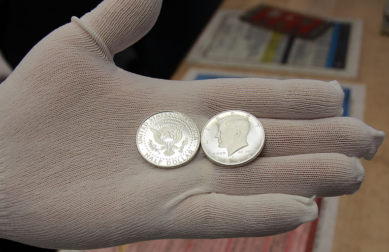 2014S Enhanced Uncirculated Kennedy HalfDollar Silver Coin Photos