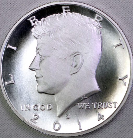 2014-S Enhanced Uncirculated Kennedy Half-Dollar Silver Coin - Obverse