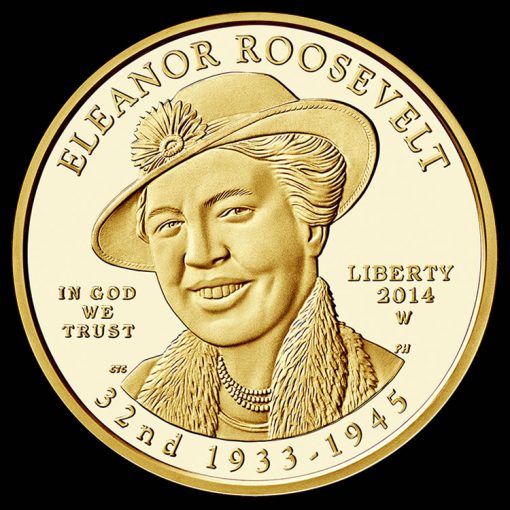2014-W $10 Proof Eleanor Roosevelt First Spouse Gold Coin - Obverse