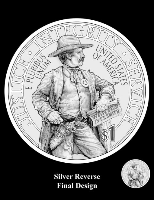 2015 US Marshals Service Silver Dollar Design (Reverse)