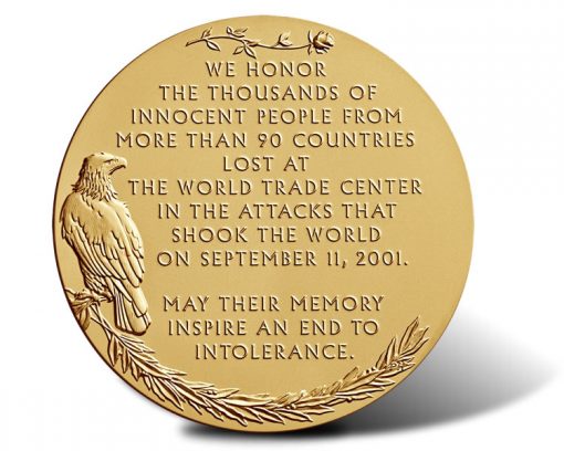 Fallen Heroes of September 11, 2001 - The New York Bronze Medal (Reverse)
