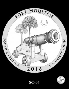 Fort Moultrie Quarter and Coin Design Candidate - SC-04