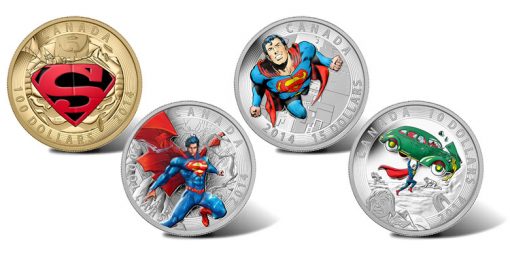 Royal Canadian Mint 2014 Superman Coins