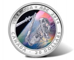 2014 Canadian Space Agency Silver Coin Launches