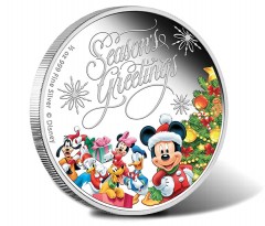 Disney Characters Adorn 2014 Season's Greetings Coin