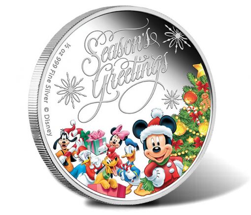 2014 Disney Season's Greetings Silver Proof Coin
