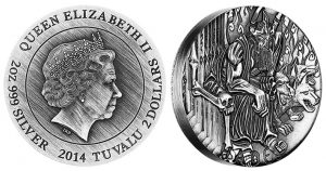 2014 Hades High Relief Coin Ends Gods of Olympus Series