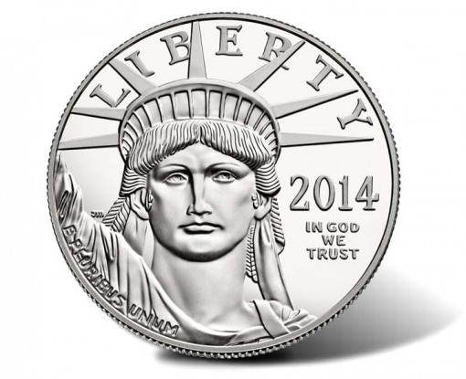 2014-W Proof American Platinum Eagle Coin - Obverse