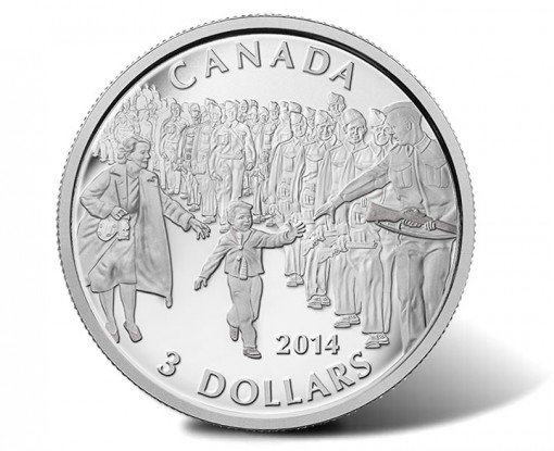 2014 Wait For Me, Daddy 1/4 Oz Silver Coin
