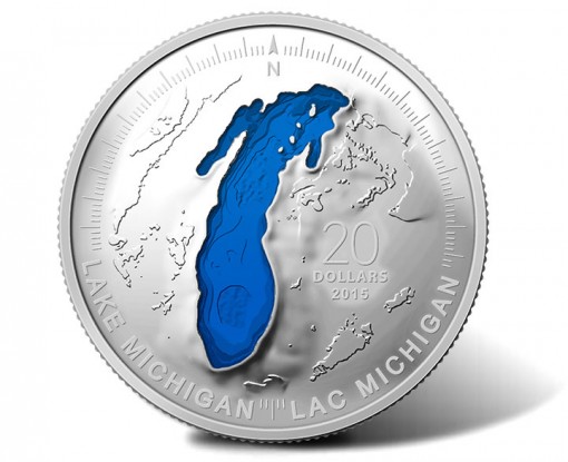 2015 Lake Michigan 1 oz Fine Silver Coin