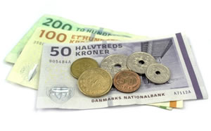 Denmark banknotes and coins